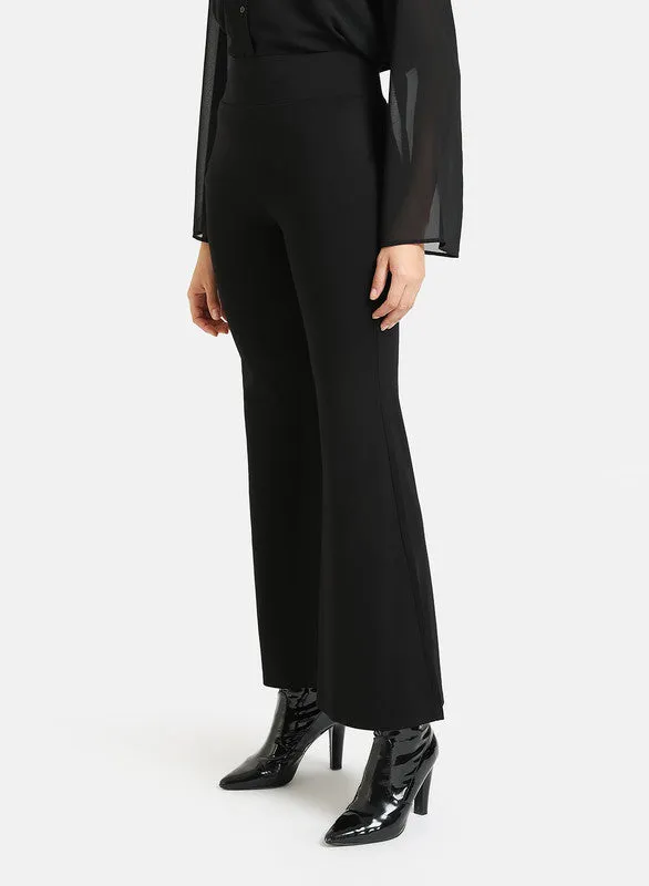 Flared Trousers With Elaticated Waist