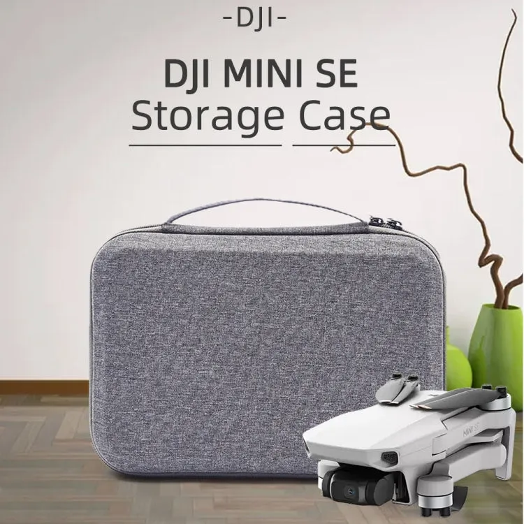 For DJI Mini SE Shockproof Carrying Hard Case Storage Bag, Size: 21.5 x 29.5 x 10cm(Grey   Red Liner)