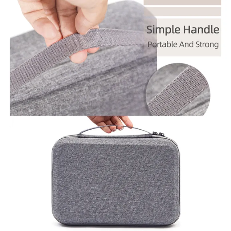 For DJI Mini SE Shockproof Carrying Hard Case Storage Bag, Size: 21.5 x 29.5 x 10cm(Grey   Red Liner)