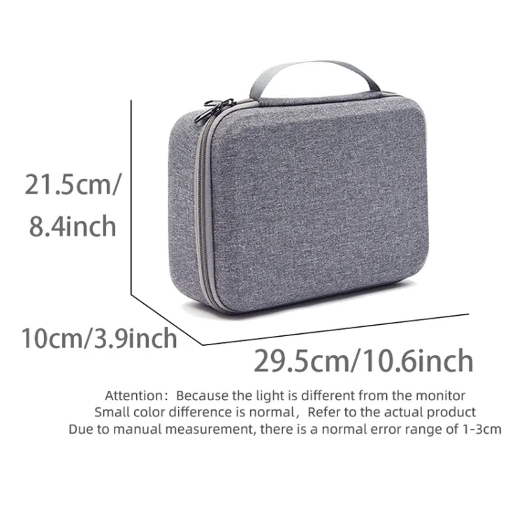 For DJI Neo Fly More Combo Carrying Case Handbag Protective Box(Gray   Red Inner)