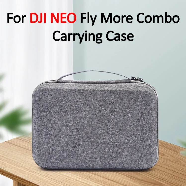 For DJI Neo Fly More Combo Carrying Case Handbag Protective Box(Gray   Red Inner)