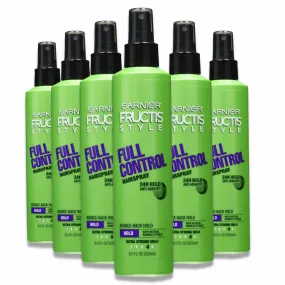 Garnier Fructis - Style Full Control Anti-Humidity Hairspray, Non-Aerosol - 8.25 Oz - 6 Pack