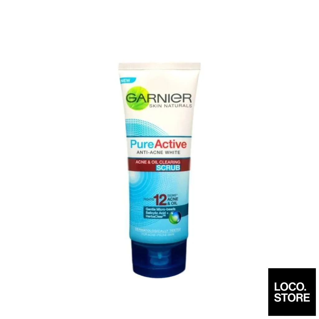 Garnier Skin Naturals Pure Active Anti-Acne White Scrub 100ml