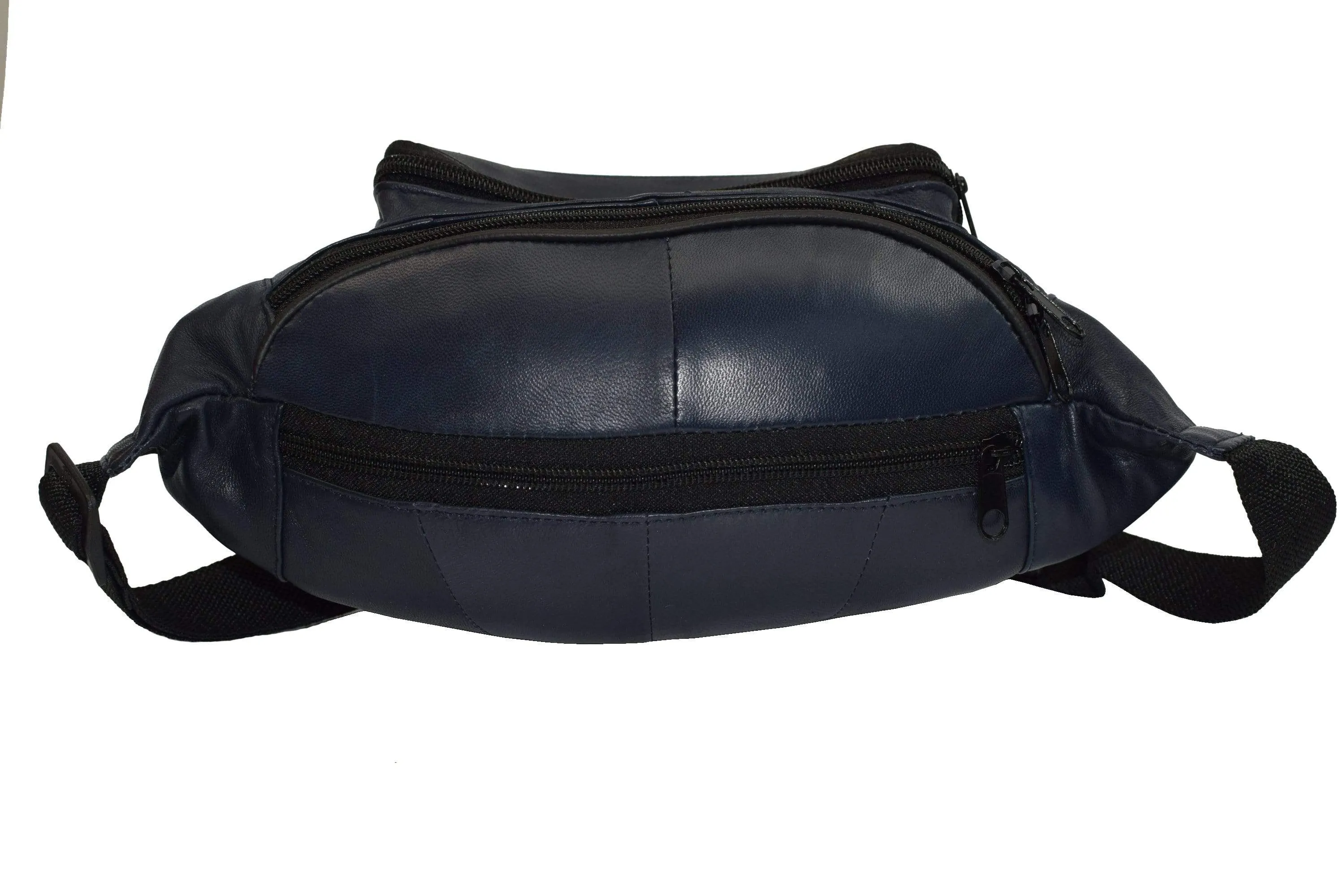 Genuine Leather Waist Fanny Pack Belt Bag Pouch Travel Hip Purse Men Women Many Colors 005C (C)