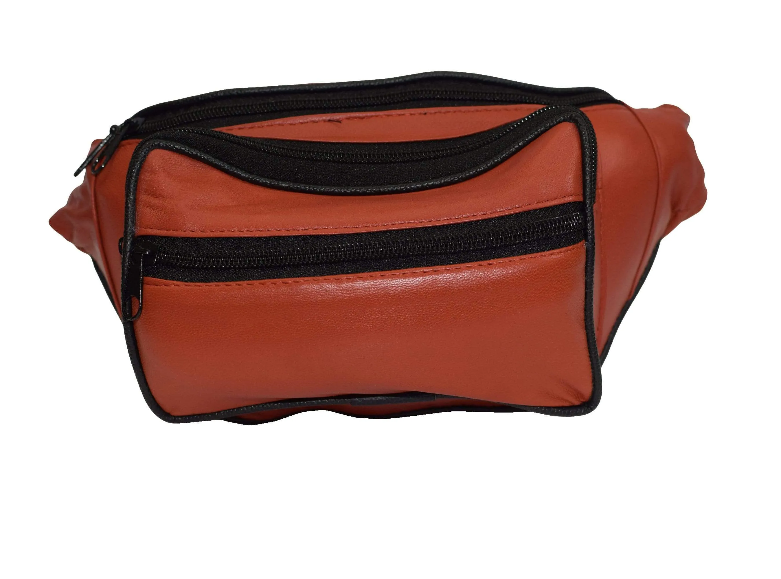 Genuine Leather Waist Fanny Pack Belt Bag Pouch Travel Hip Purse Men Women Many Colors 005C (C)