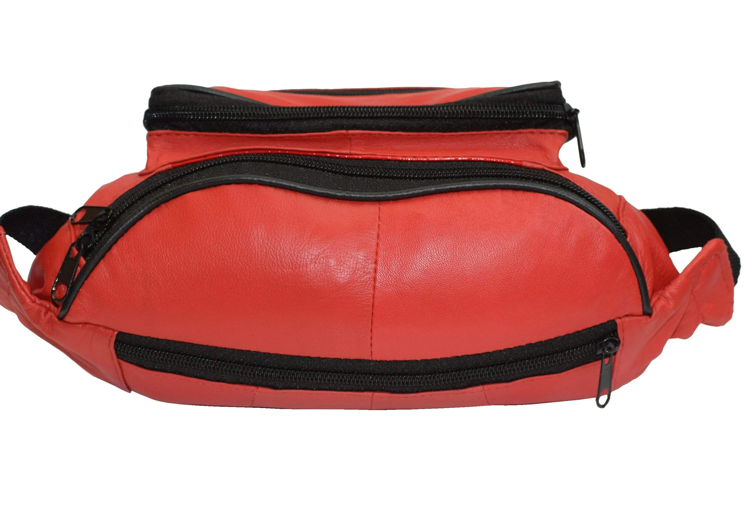 Genuine Leather Waist Fanny Pack Belt Bag Pouch Travel Hip Purse Men Women Many Colors 005C (C)