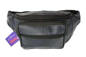 Genuine Leather Waist Fanny Pack Belt Bag Pouch Travel Hip Purse Men Women Many Colors 005C (C)