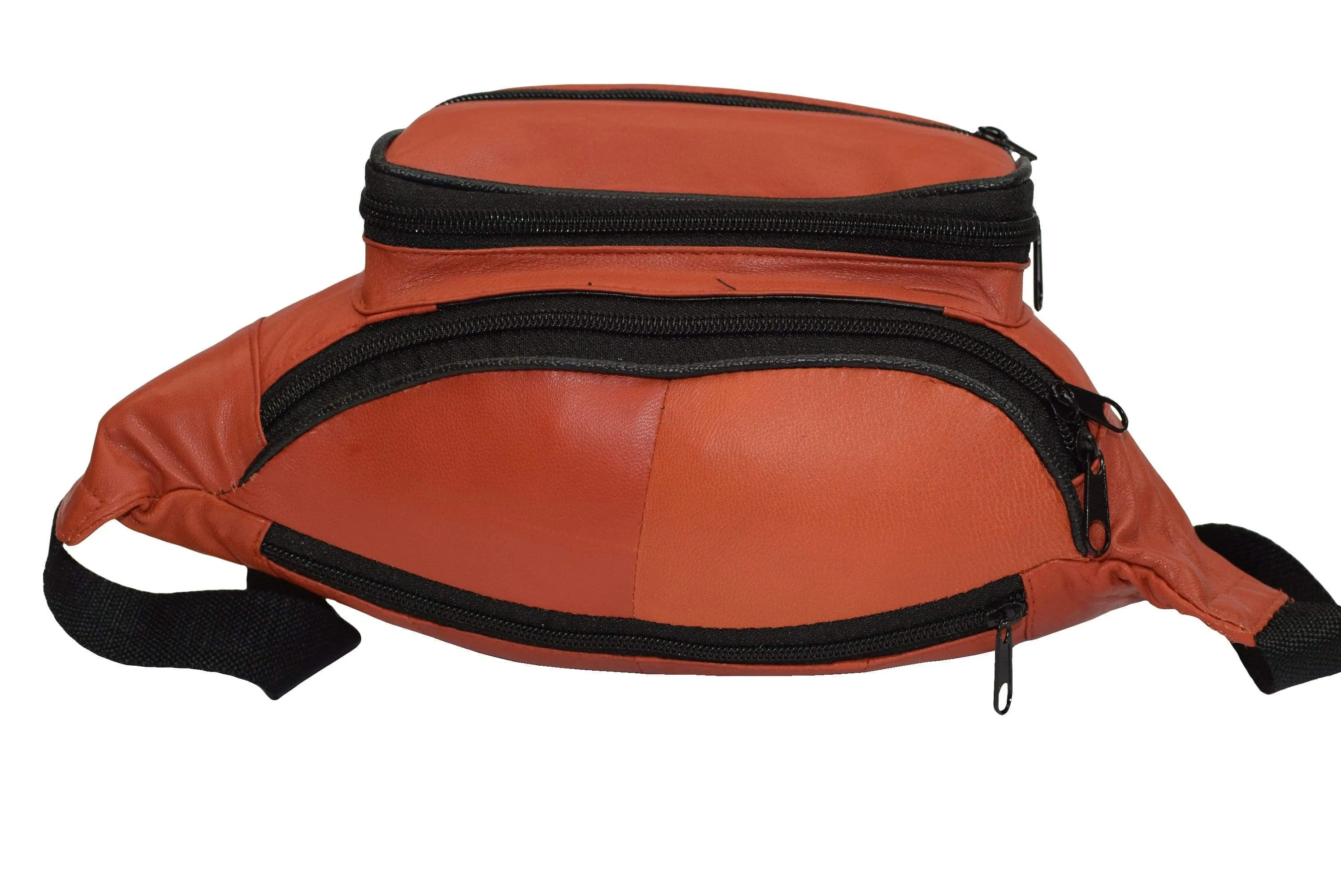 Genuine Leather Waist Fanny Pack Belt Bag Pouch Travel Hip Purse Men Women Many Colors 005C (C)