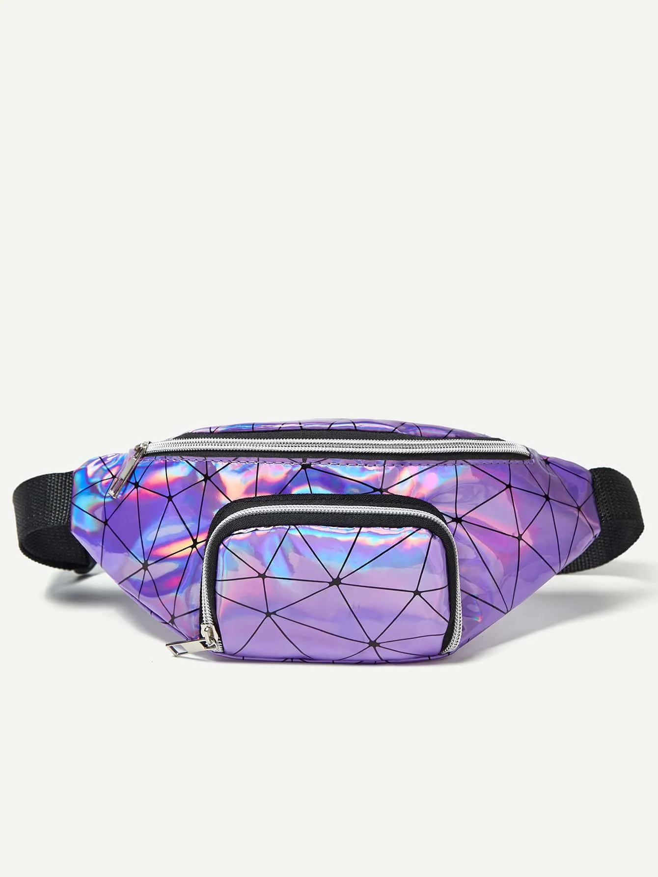 Geometric Graphic Pocket Front Fanny Pack