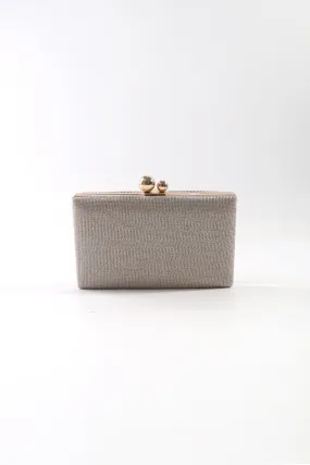 Gold Lurex Hard Shell Clutch