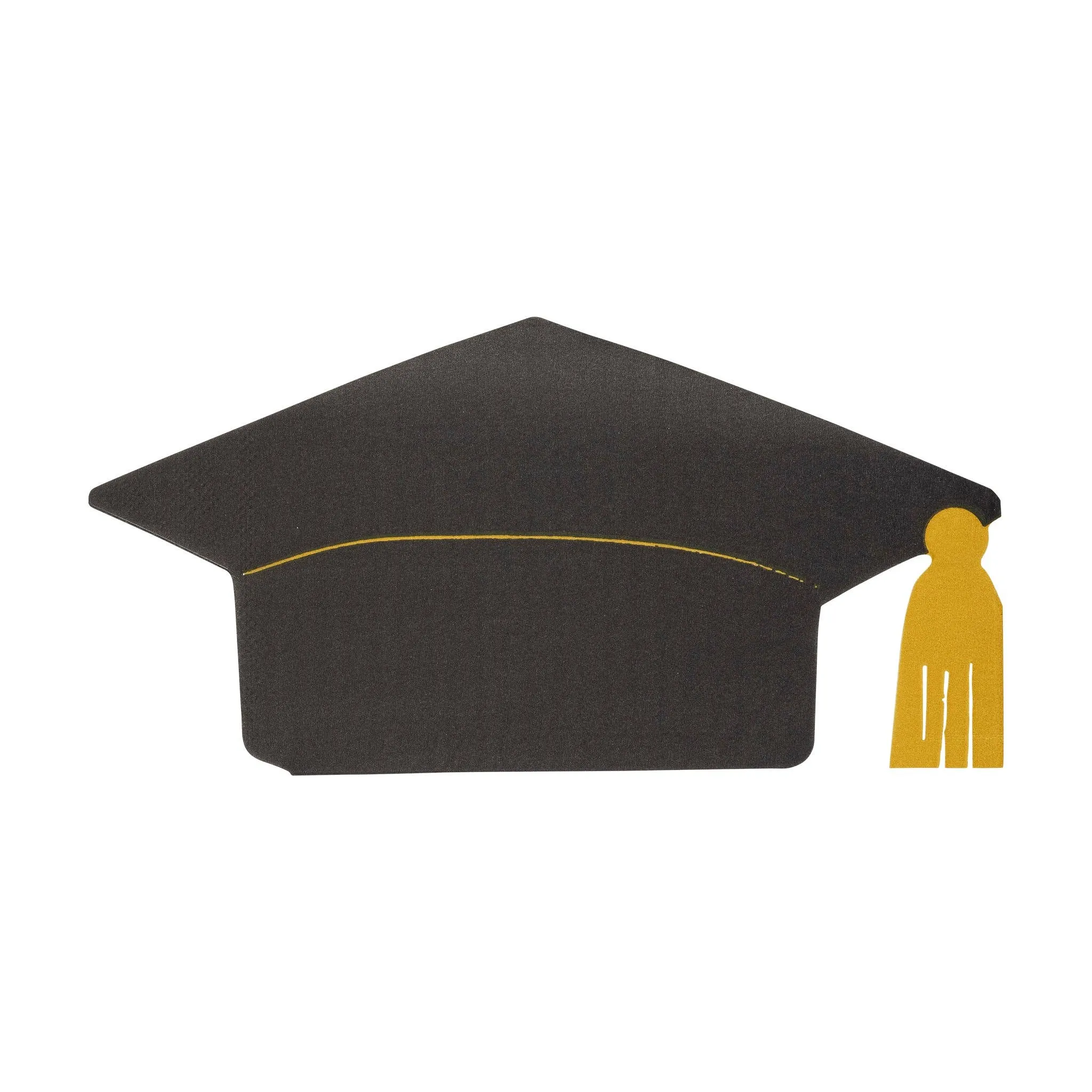 Graduation Cap Shaped Paper Dinner Napkin