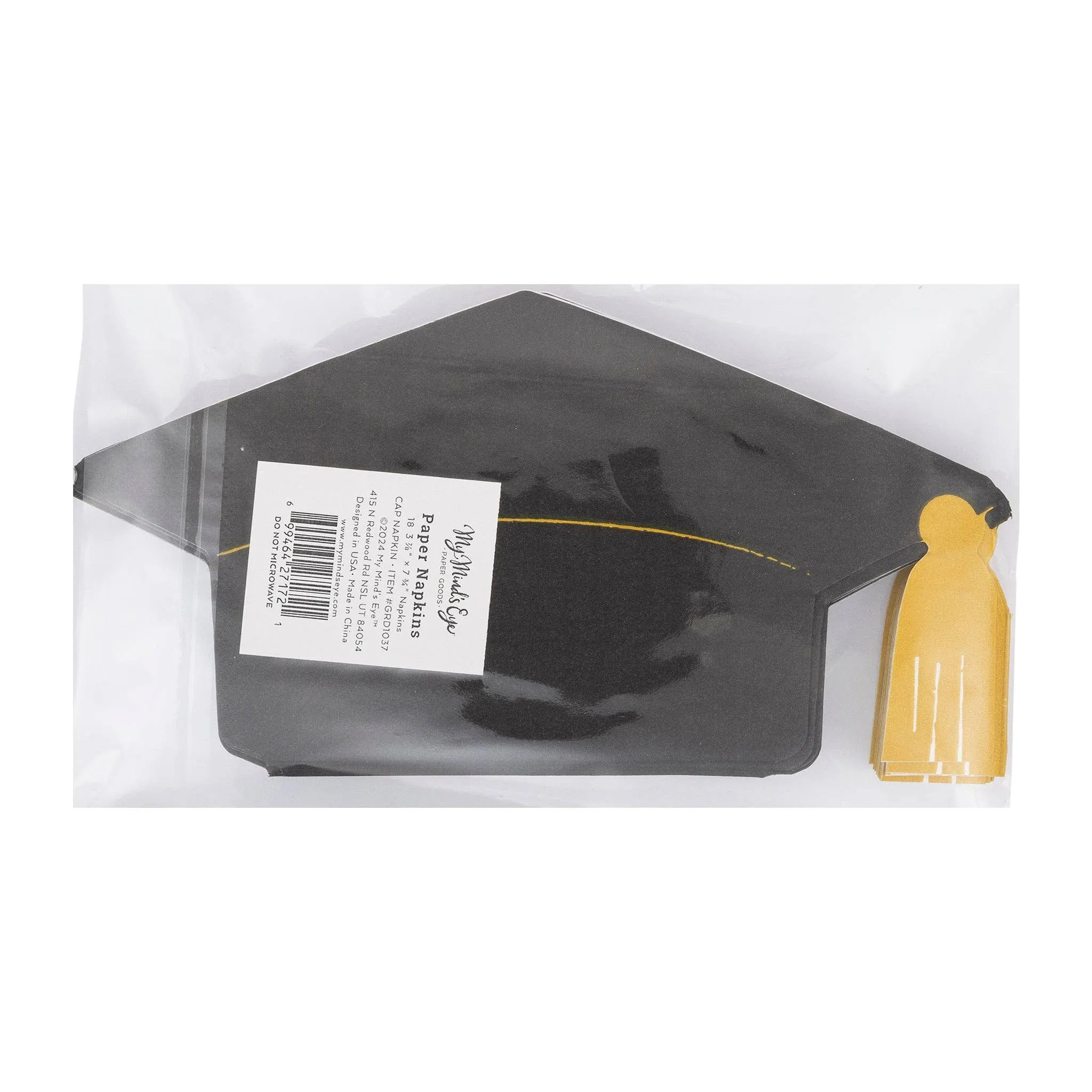 Graduation Cap Shaped Paper Dinner Napkin