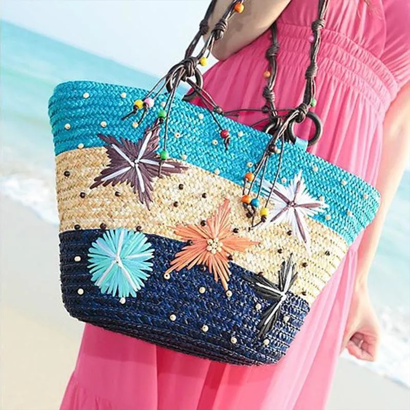 Hawaii Starfish Pattern Shoulder Beach Bag