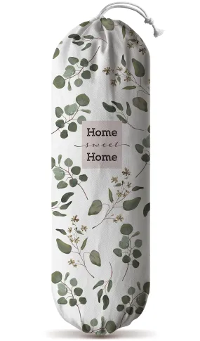 Hglian Grocery Bag Storage Dispenser,Eucalyptus Leaves Plastic Bag Holder,Garbage Shopping Trash Bags Carrier Organizer,Farmhouse Sweet Home Kitchen Decor,Gifts for Women Grandma Mom