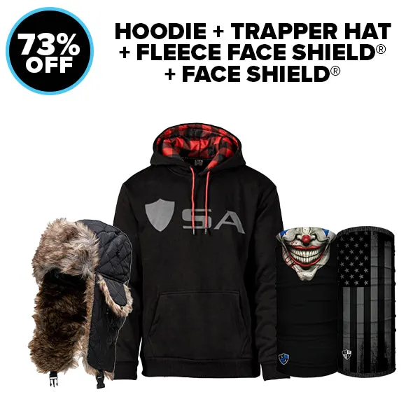 HOODIE   TRAPPER   FACE SHIELD®   FLEECE SHIELD®