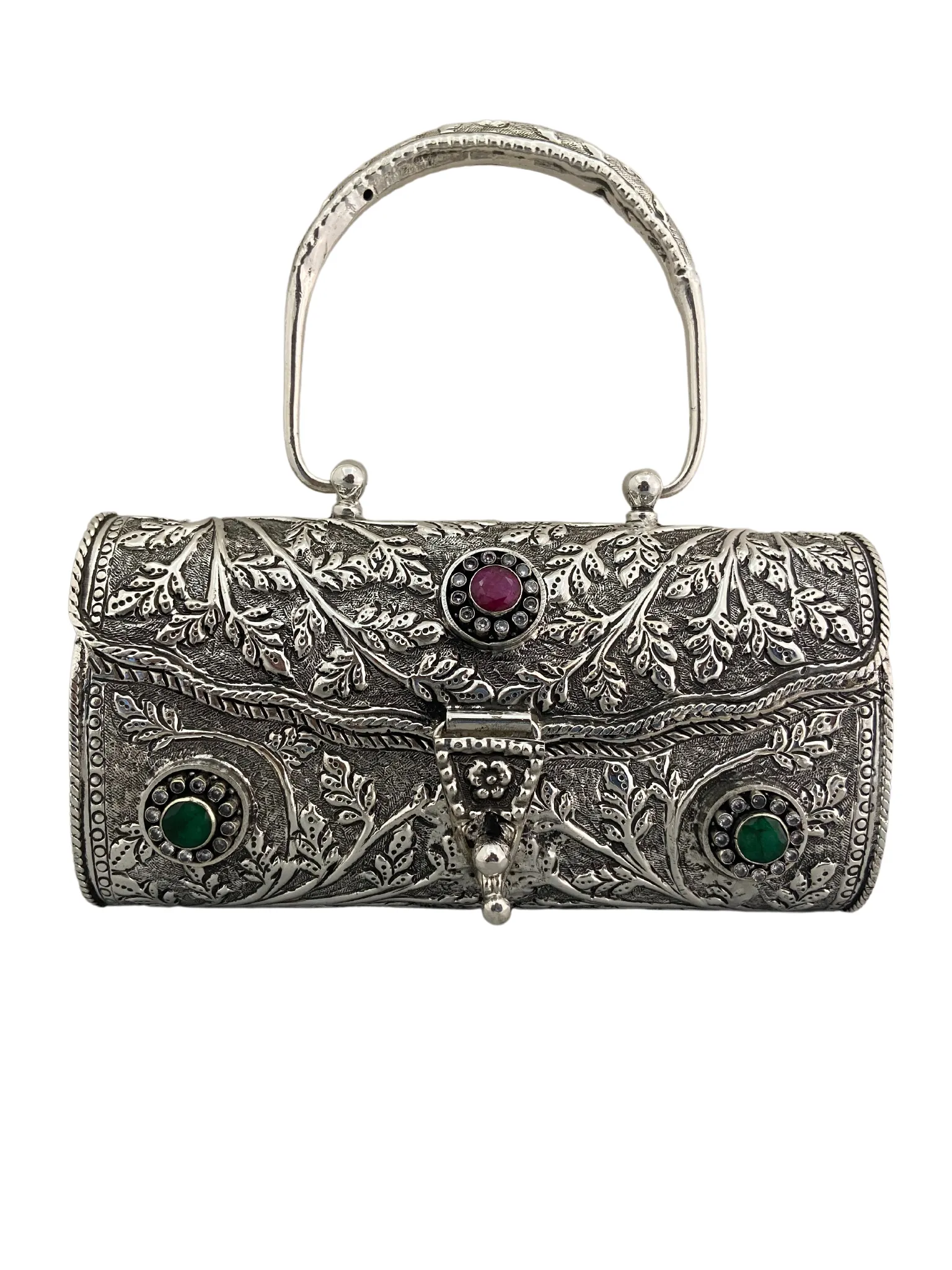 iJuels 925  pure Silver Handmade Vintage Style Purse, comes with certificate of Purity