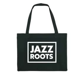 JAZZ ROOTS "Logo" Black Big Shopping Bag