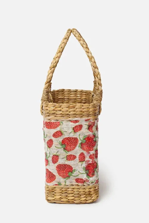 Kauna Grass Strawberry Shopping Basket