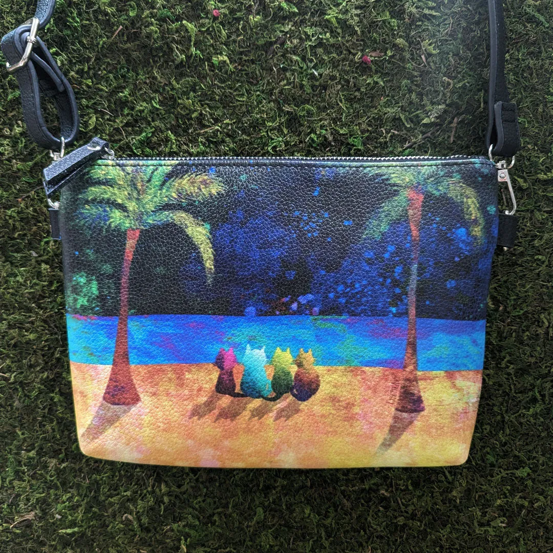 Kitties in Hawaii - Vegan Leather Bag