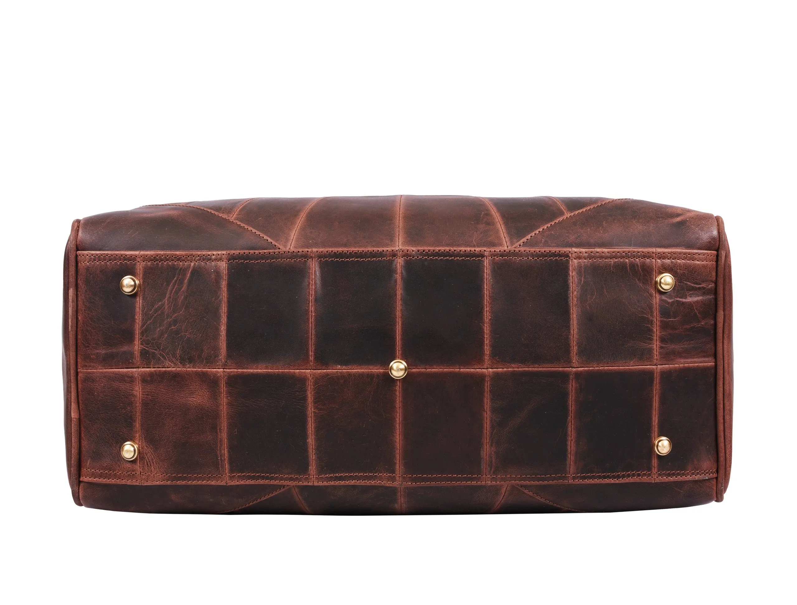 Leather Travel Bag -  Walnut Brown