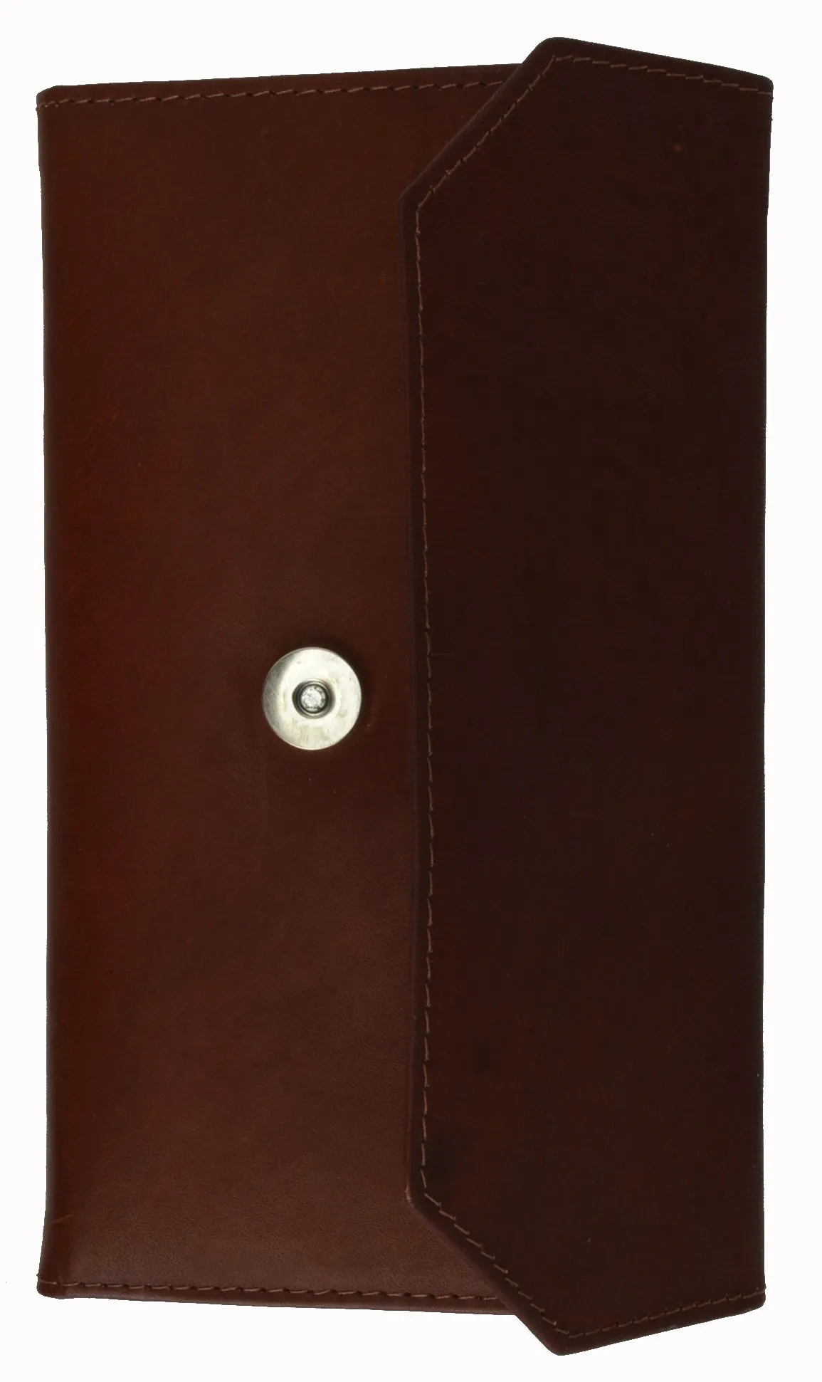 Leather Trifold Wallet For Women With Removable Checkbook Holder