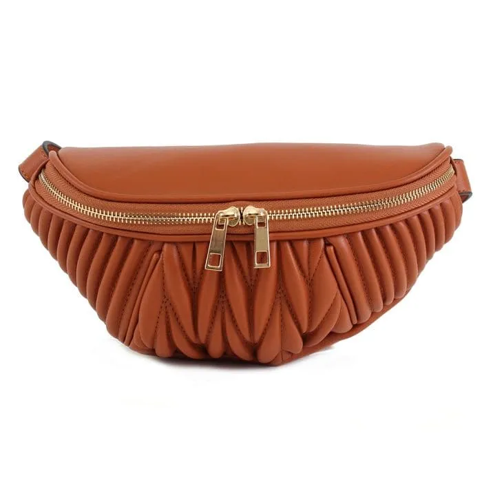 LF4105A Monogrammable Matelassé Fanny Pack