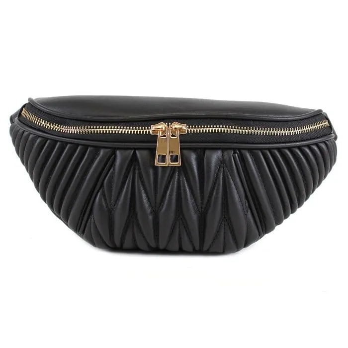 LF4105A Monogrammable Matelassé Fanny Pack