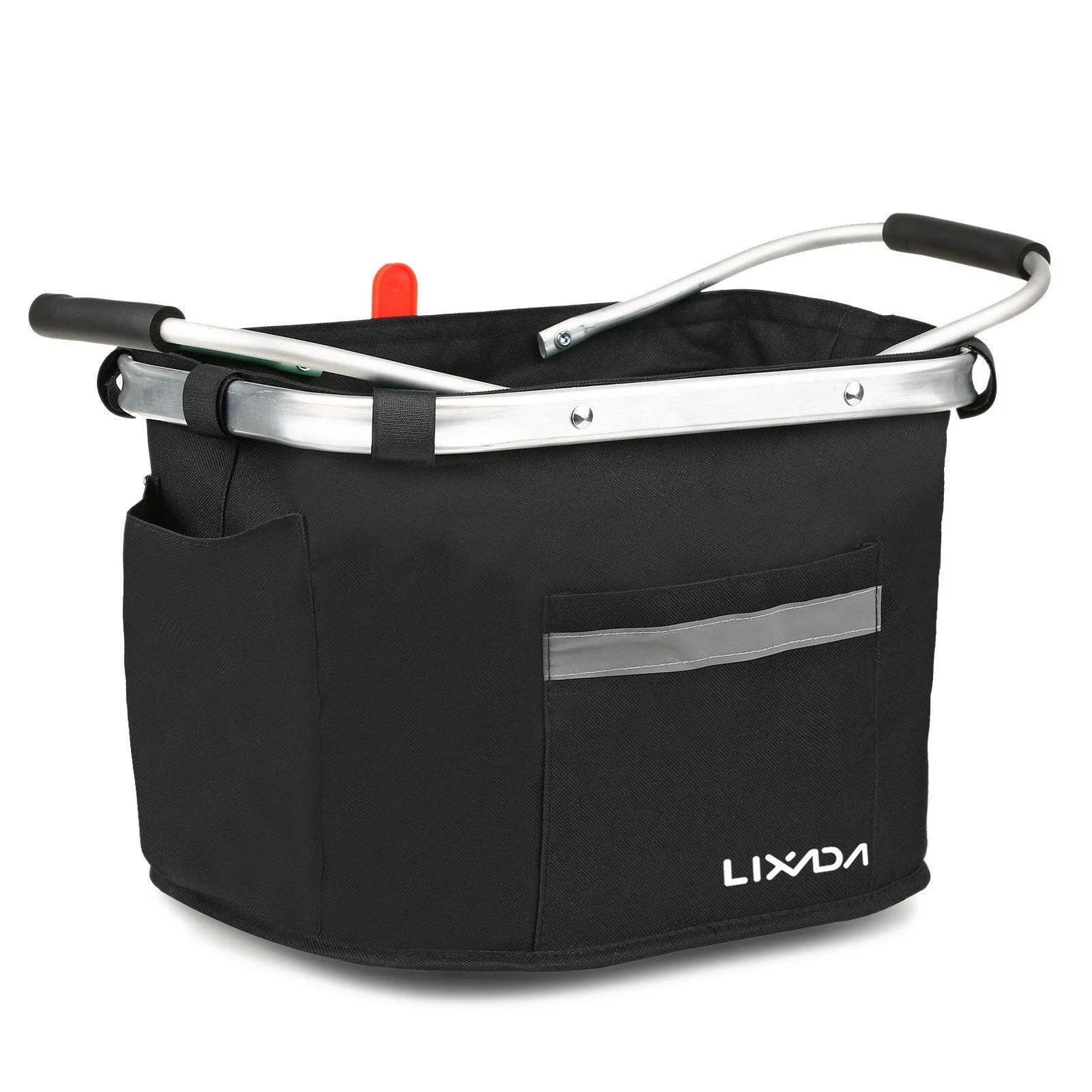 Lixada Collapsible Bike Basket Bicycle Handlebar Front Basket Pet Carrier Bag for Shopping Commuting