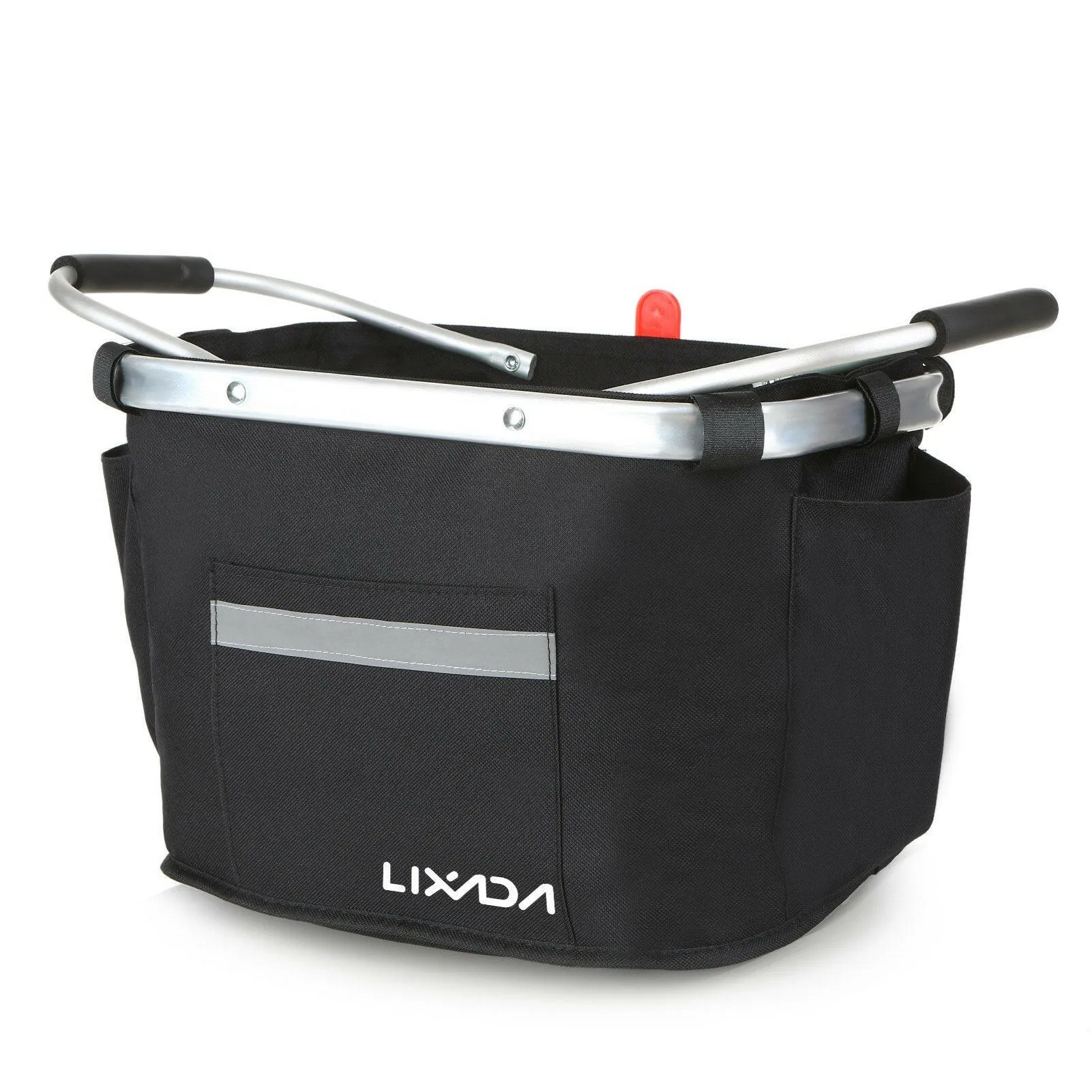 Lixada Collapsible Bike Basket Bicycle Handlebar Front Basket Pet Carrier Bag for Shopping Commuting