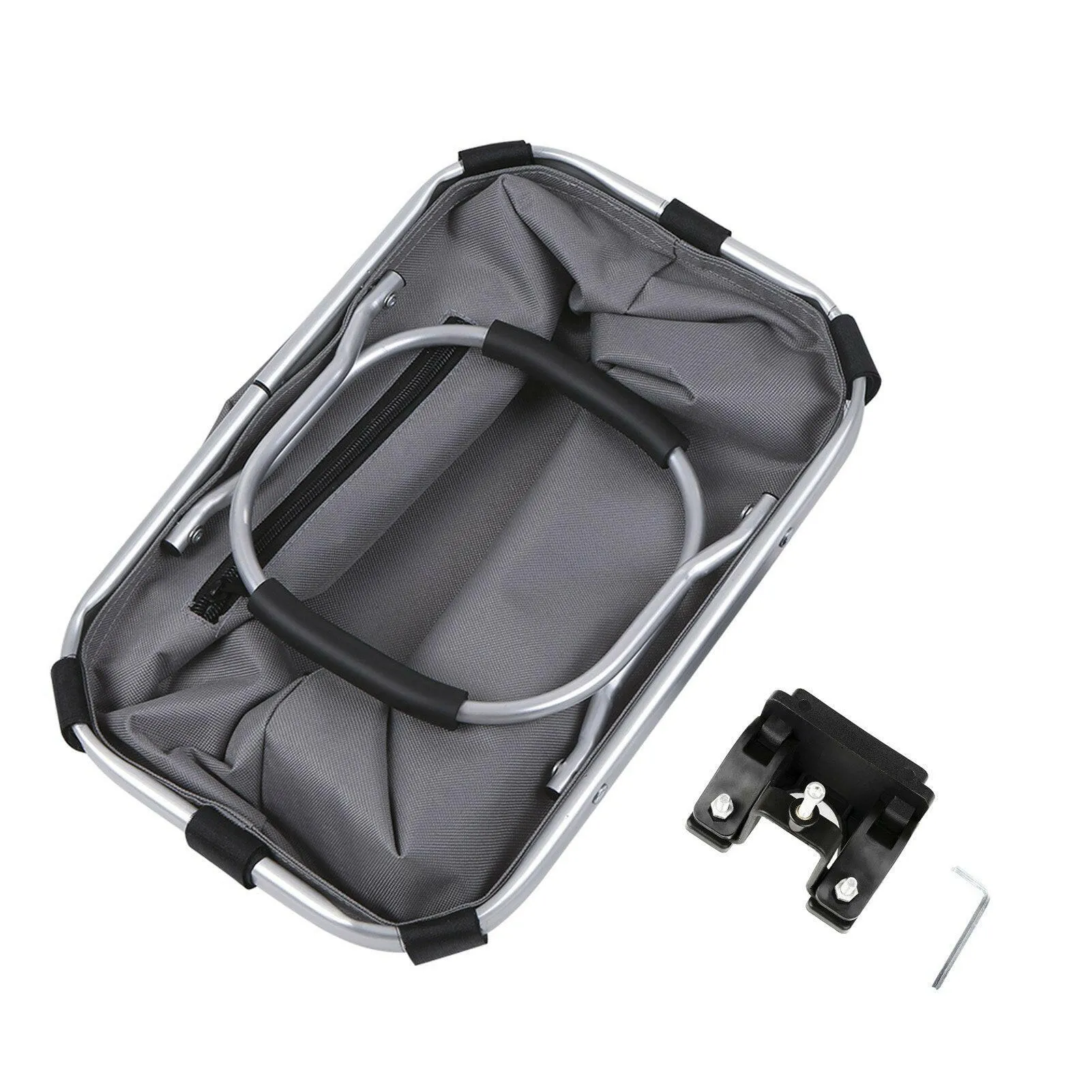 Lixada Collapsible Bike Basket Bicycle Handlebar Front Basket Pet Carrier Bag for Shopping Commuting