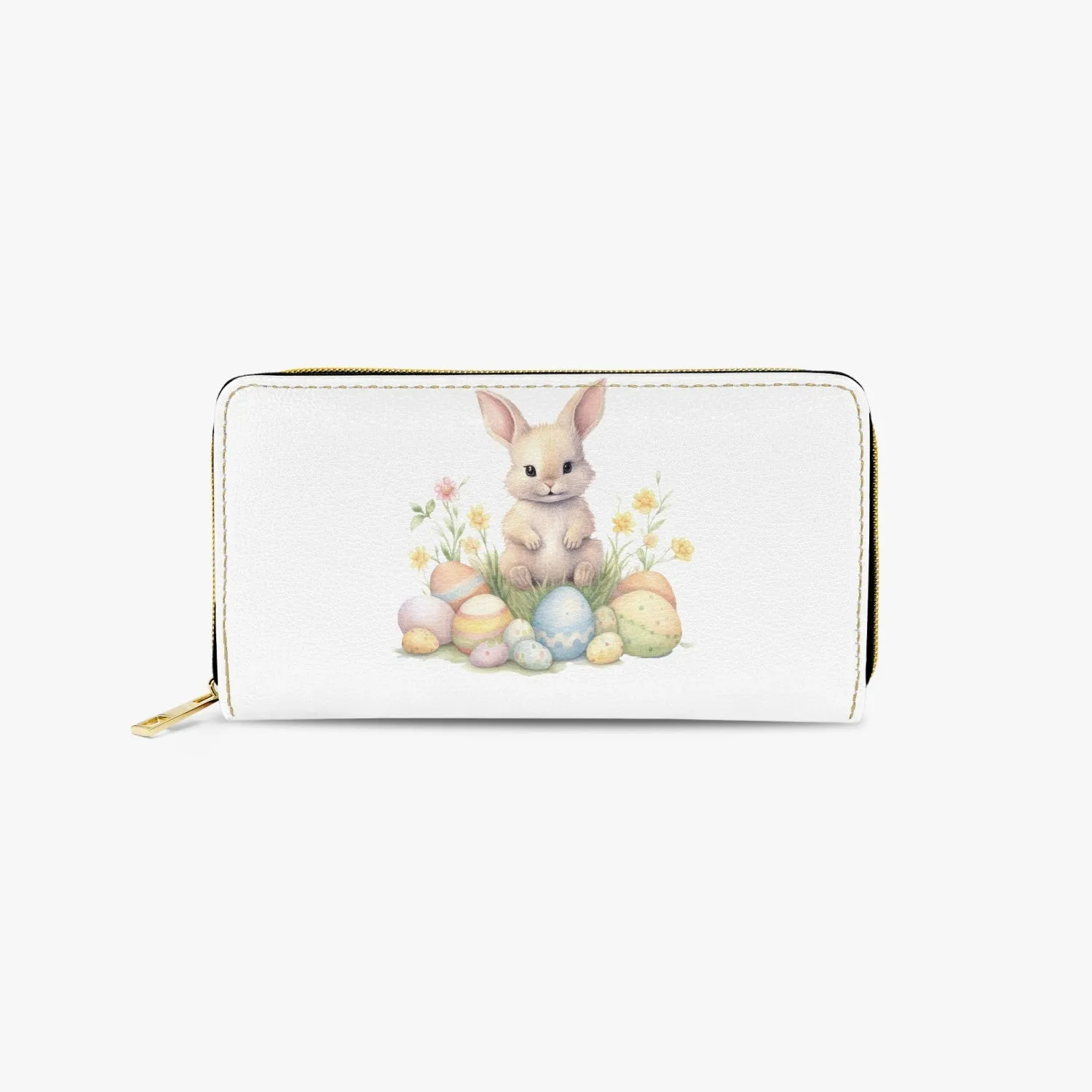 Long Type Zipper Purse, Easter Rabbit, awd-1349