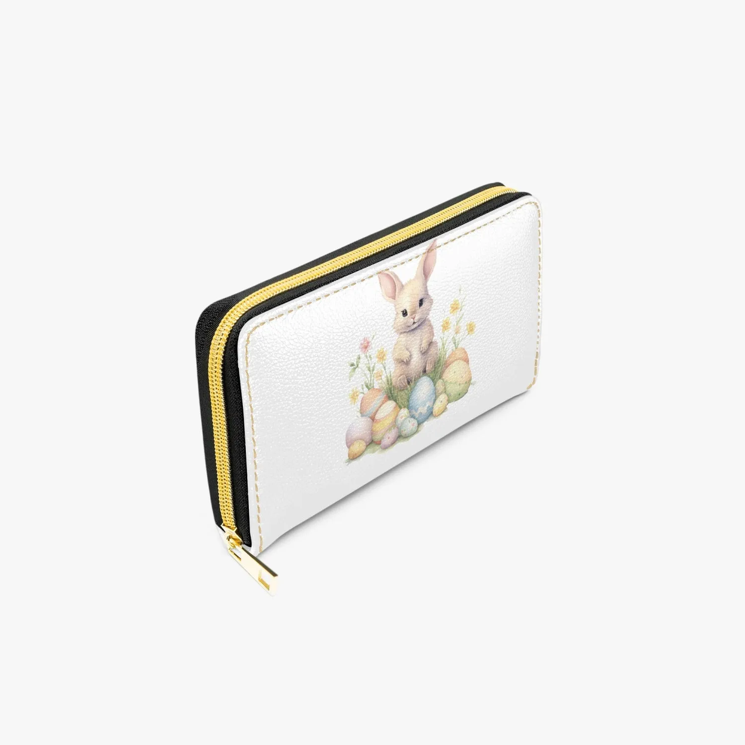 Long Type Zipper Purse, Easter Rabbit, awd-1349