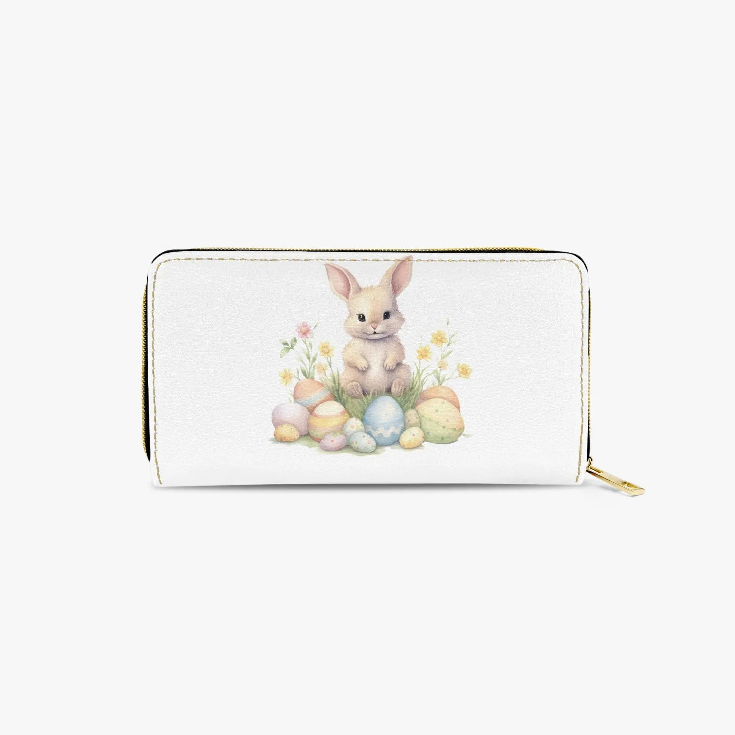 Long Type Zipper Purse, Easter Rabbit, awd-1349