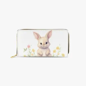 Long Type Zipper Purse, Easter, Rabbit