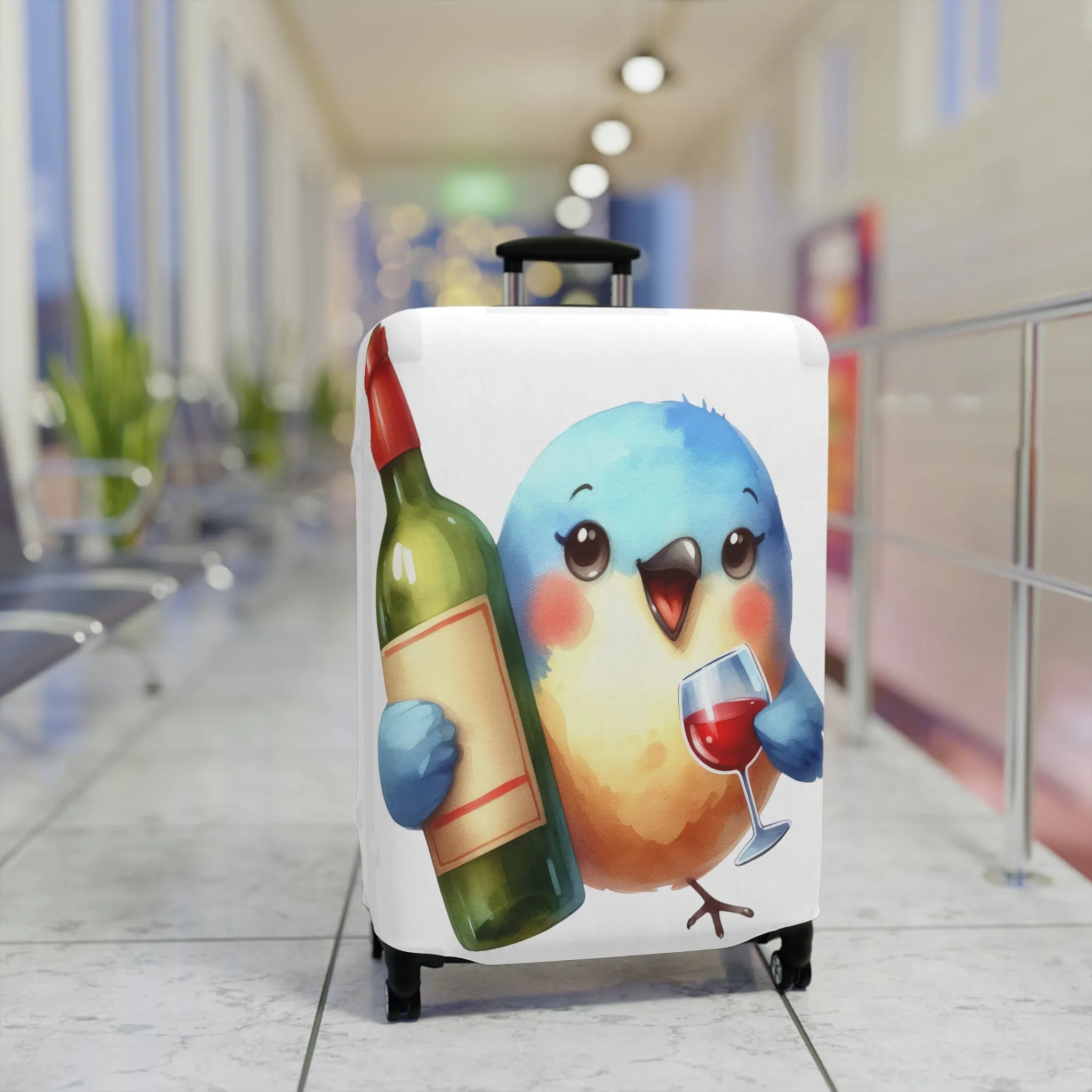 Luggage Cover, Cute Bird, awd-1644