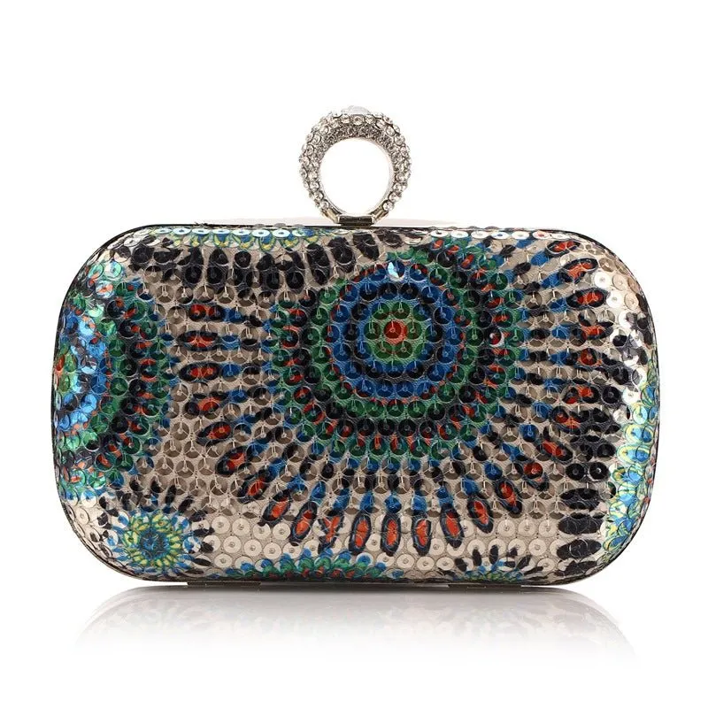 Luxy Moon Wedding Women Clutch Purses Sequins Evening Party Shoulder Bag