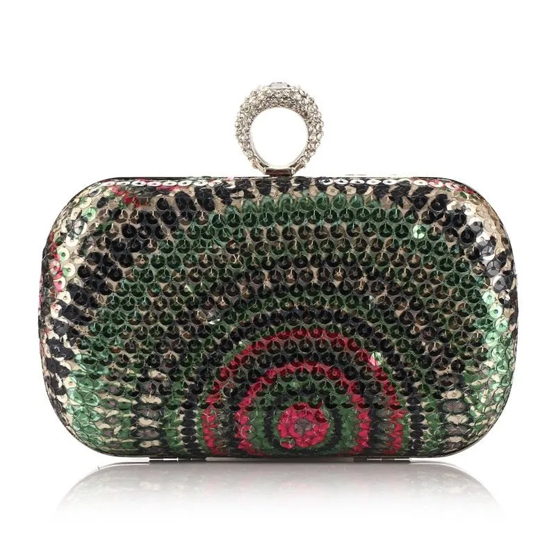 Luxy Moon Wedding Women Clutch Purses Sequins Evening Party Shoulder Bag