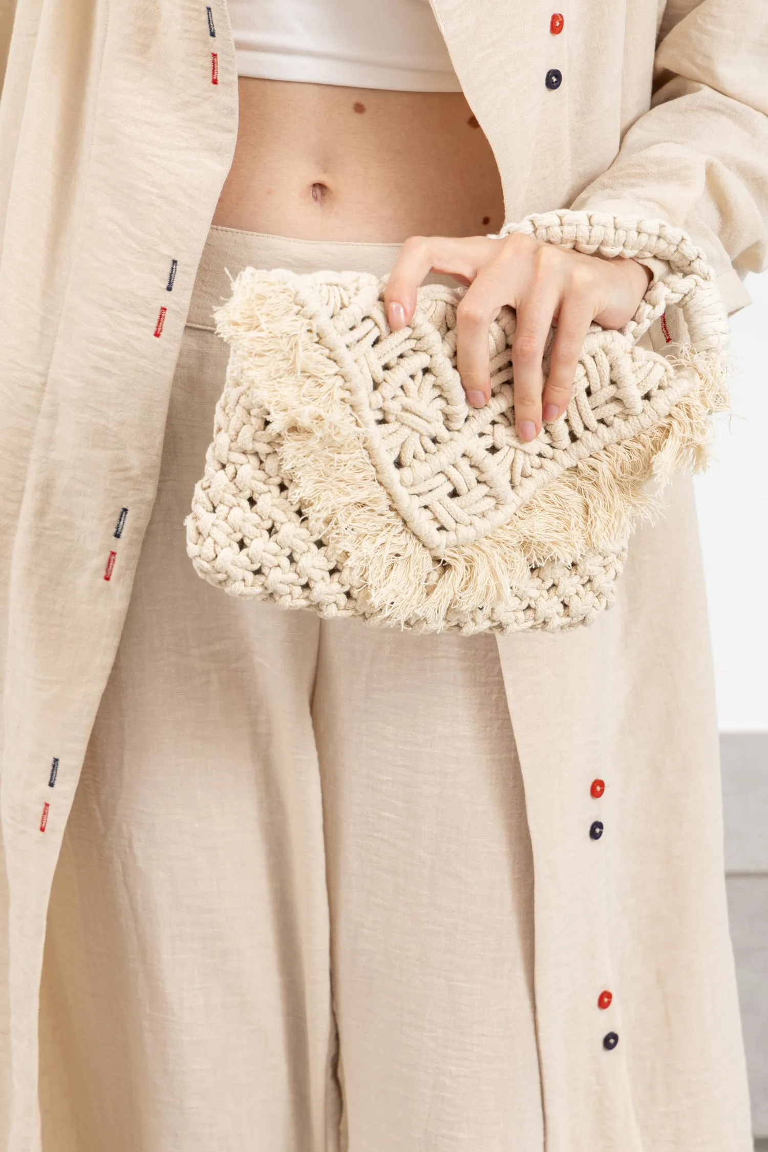 Macrame Clutch - Boho Yarn