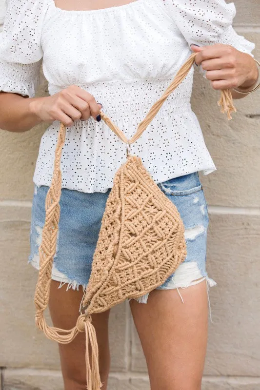 Macrame Sling Bag or Fanny Pack