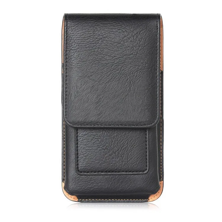 Man Business PU Phone Bag Card Wallet Purse Dual Use Waist