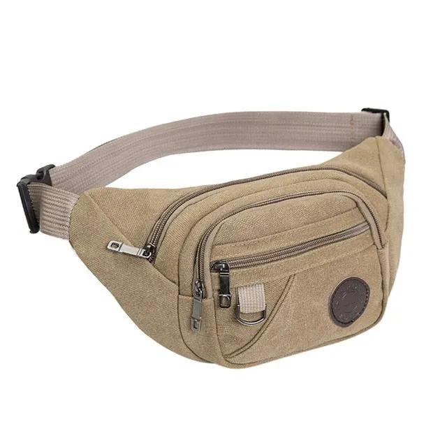 Man Fashion Belt Bag Fanny Packs Multifunction