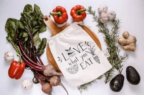 Med " Love what you eat" bulk shopping bag