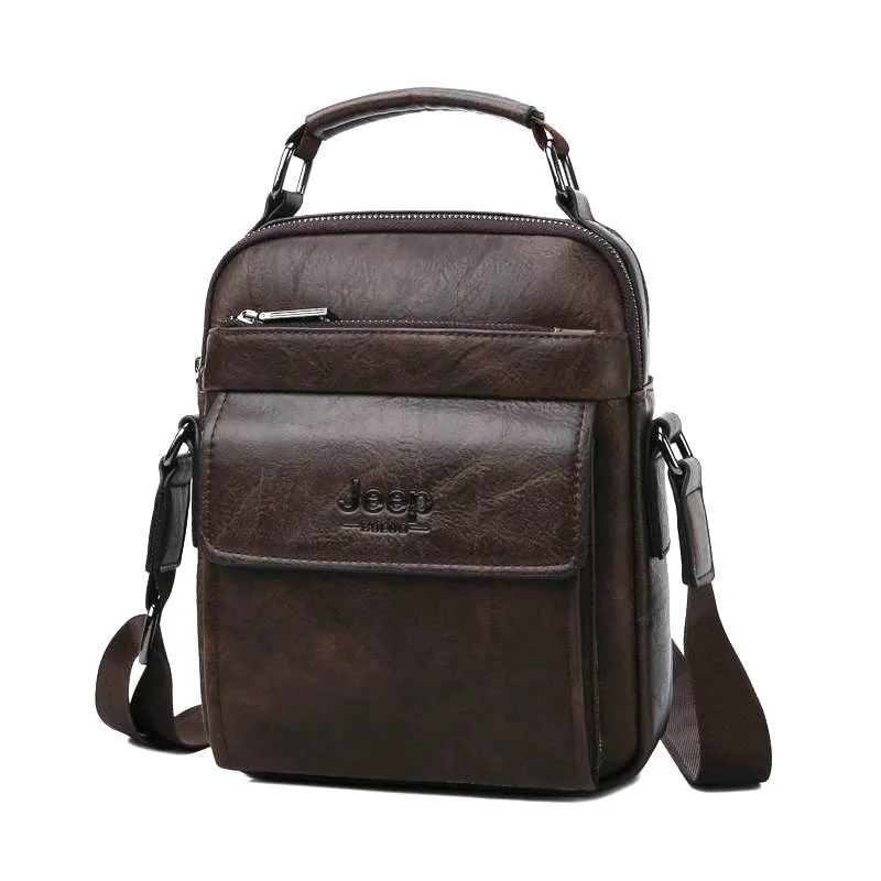 Men's Messenger Fashion Split Leather For Men Tote Bag Men Shoulder Bags High Quality Handbags New 2PC/Set