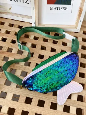 Mermaid Magic Green Sequin Fanny Pack