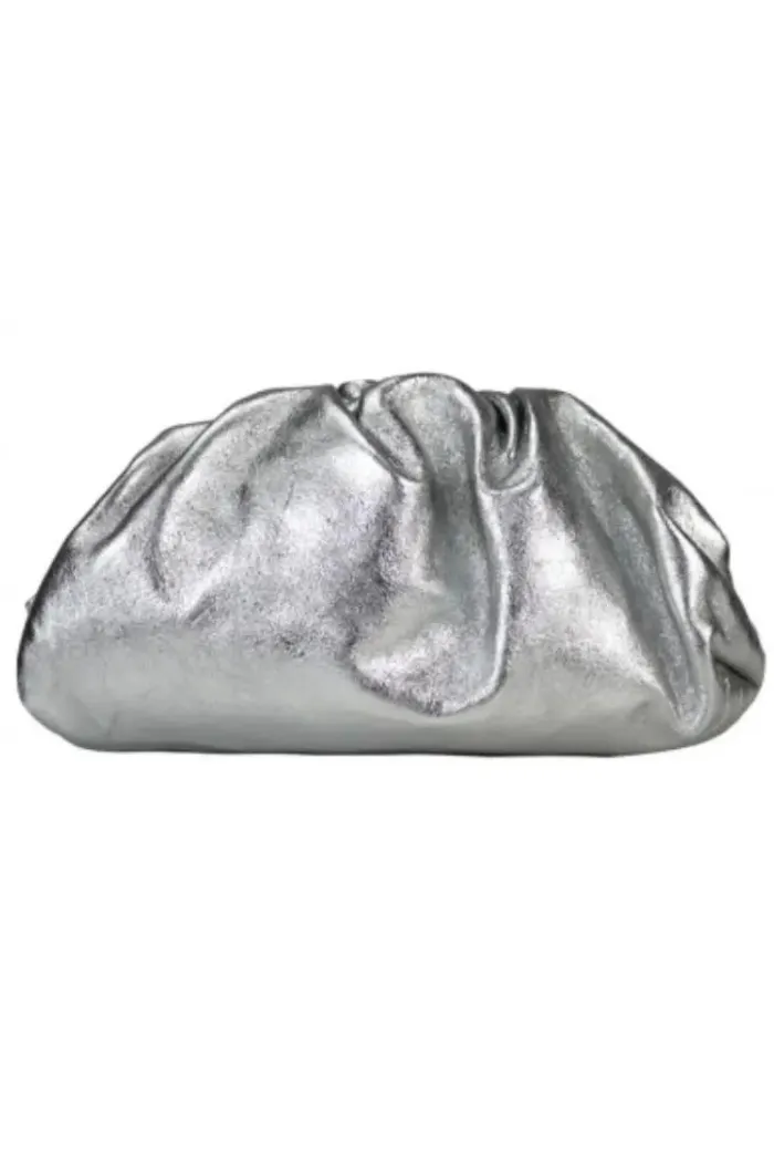 Metallic Cloud Clutch