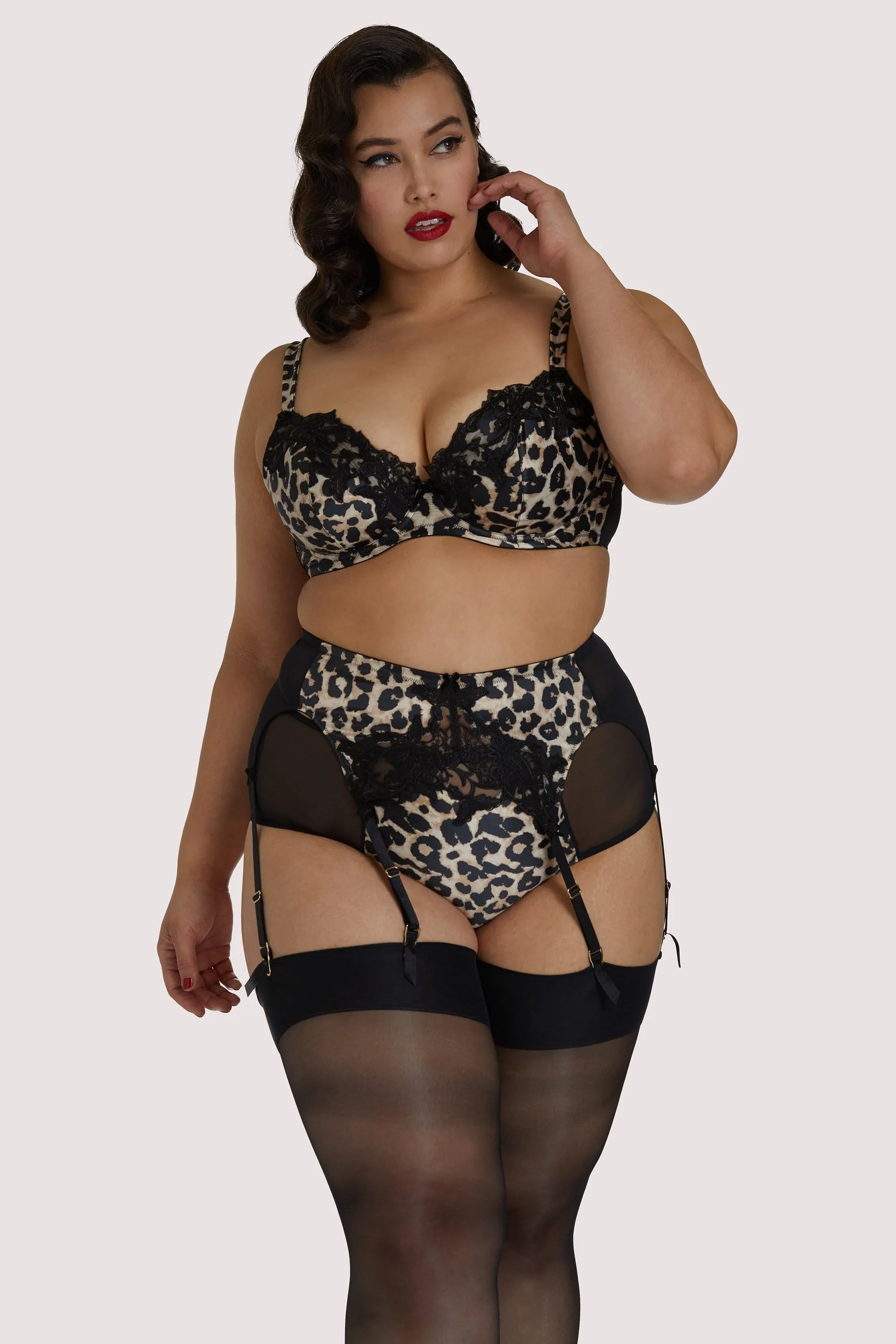 Millicent Leopard High Waist Curve Brief