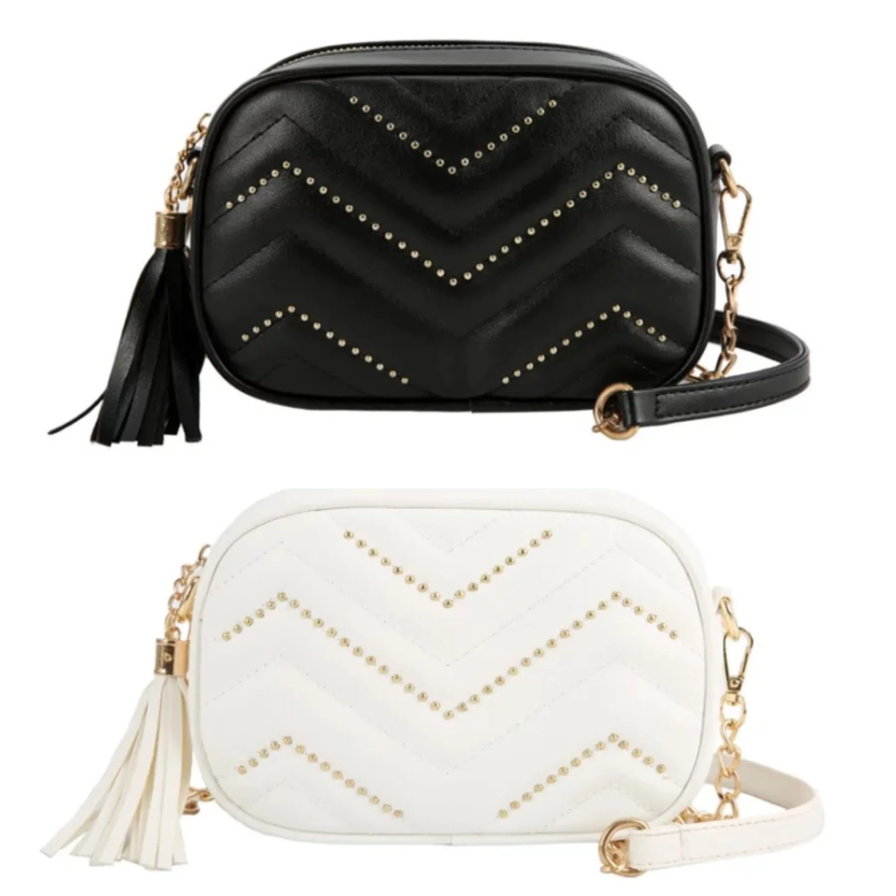 Multi Purpose Vegan Leather Mini Bag - Black or White