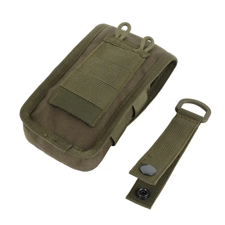 Multifunctional Molle System Waist Bag Outdoor Running Pockets for Mobile Phone under 5.5 inch(Army Green)