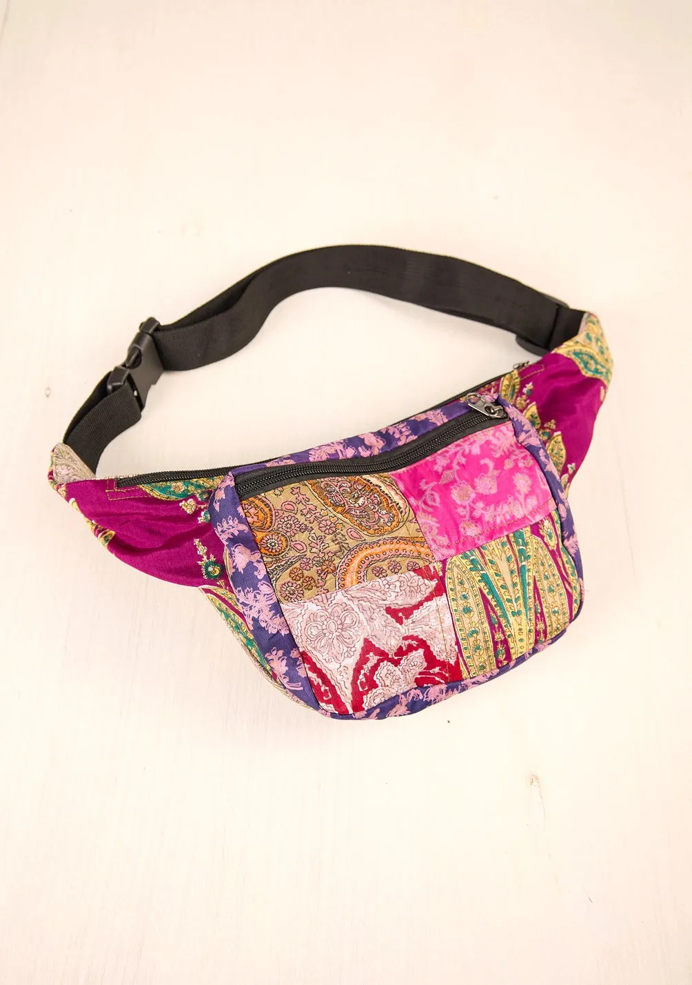 Mystery Recycled Sari Patchwork Fanny Pack