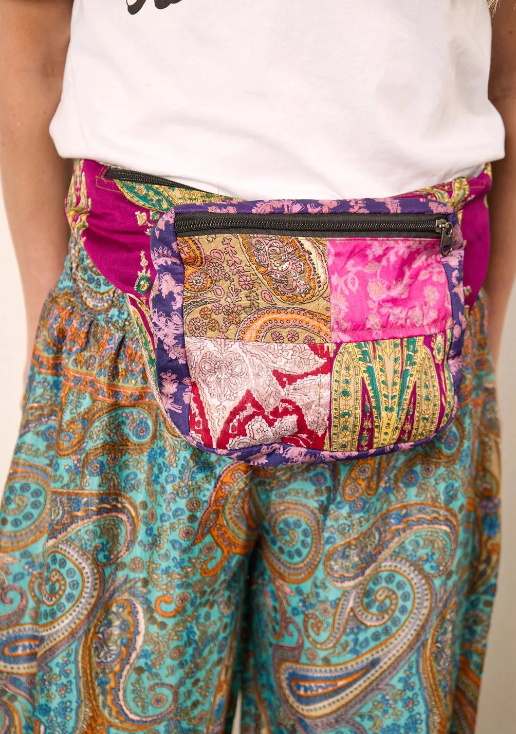 Mystery Recycled Sari Patchwork Fanny Pack